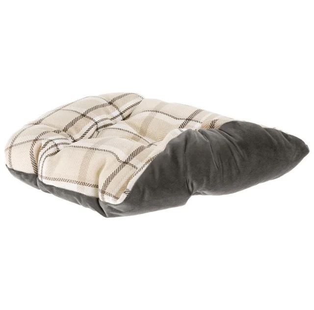 Лежак с двусторонней подушкой Ferplast Charles 60 Bedding Brown для кошек и собак, 56×42×20 см