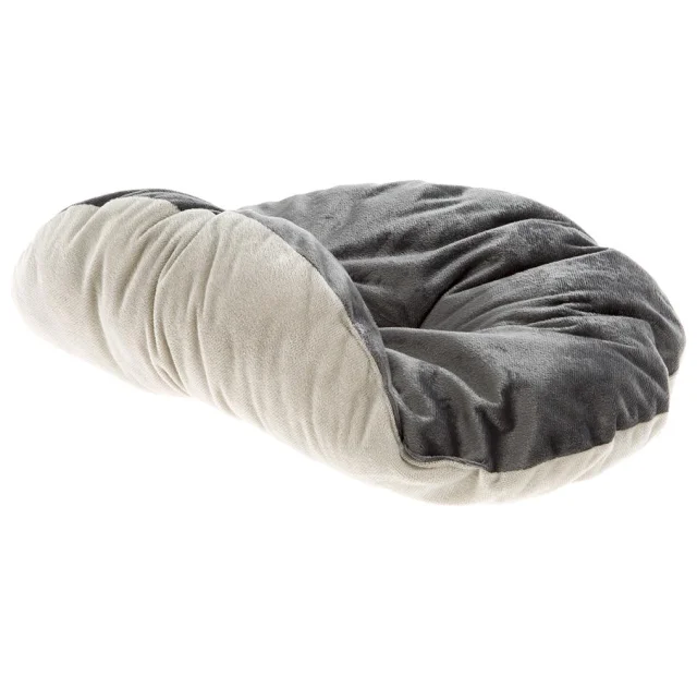Валяная кровать Ferplast Cocoon 45 Light Grey Cushion для кошек и собак с двухсторонней подушкой, 45×35×12 см