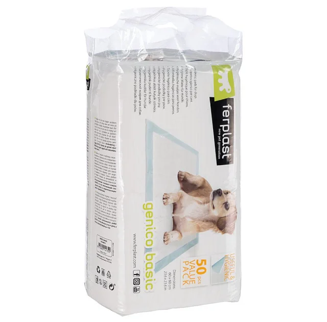Гигиенические пеленки Genico Basic для собак, 60x60 см
