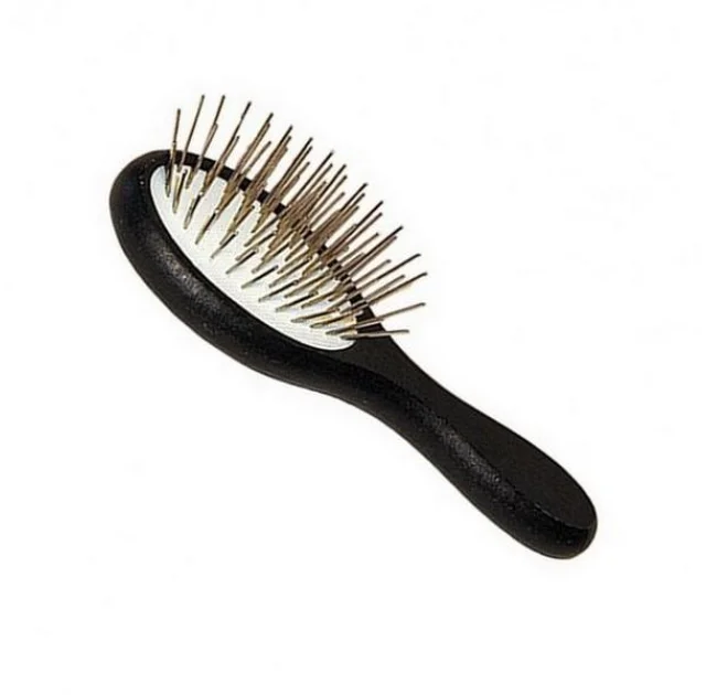 SHOW TECH MINIPIN Щітка для розчісування мала на дерев. основі з метал. зубами 2 см