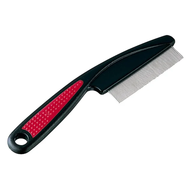 Ferplast GRO 5838 двусторонняя антиблошиная расческа для кошек и собак, 15x1x4 см