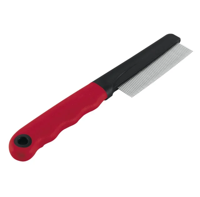 Ferplast GRO 5856 расческа для кошек и собак с зубьями из хрома, 20x1,6x3,5 см
