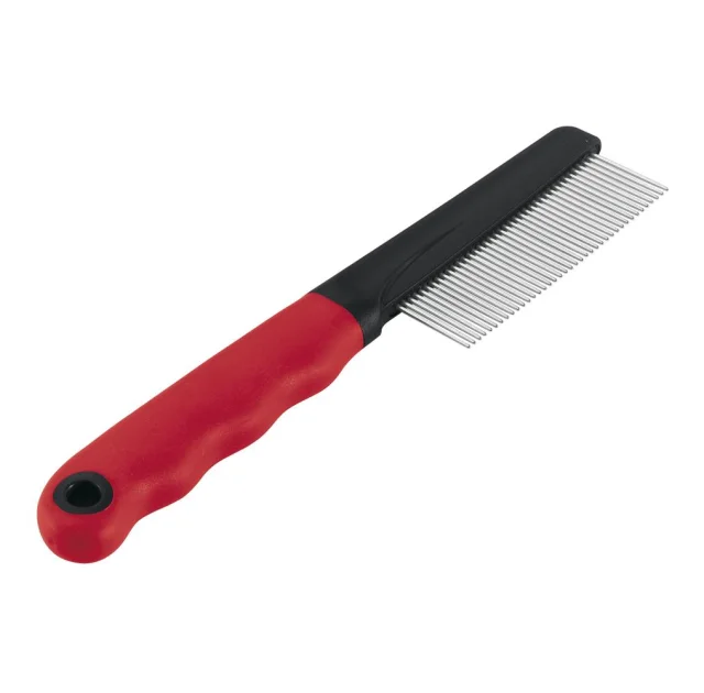 Ferplast GRO 5860 расческа для кошек и собак с зубьями из хрома, 20x1,6x4 см