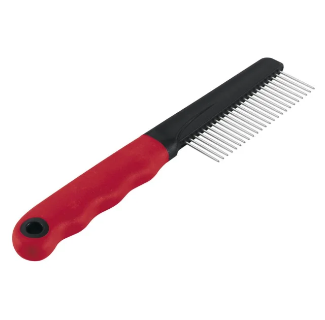 Ferplast GRO 5862 расческа для кошек и собак с зубьями из хрома, 20,2x1,6x4,3 см