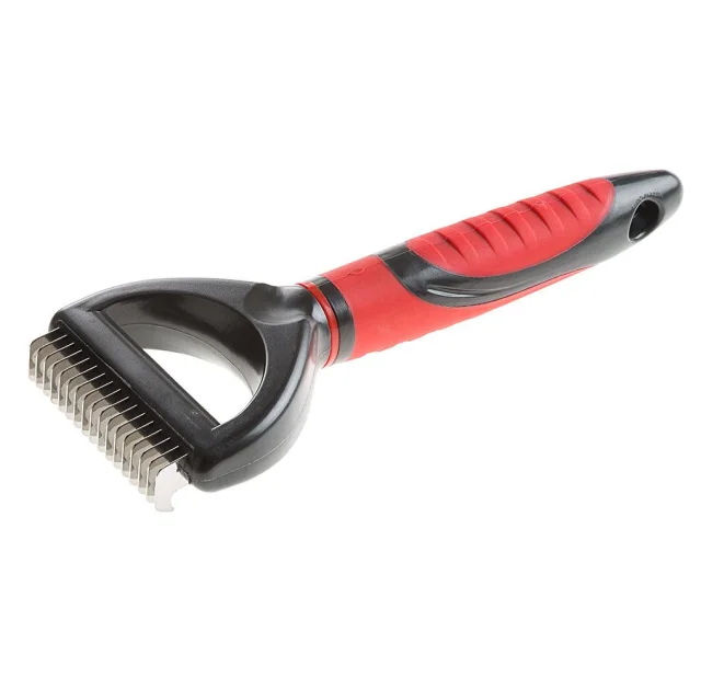 Ferplast GRO 5971 Medium розплутують граблі з лезами з нержавіючої сталі, 18,1x7,4x2,6 см