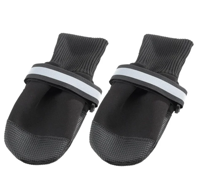 Защитная обувь Ferplast Protective Shoes Black для собак, размер L, черная, 8×9×10 см