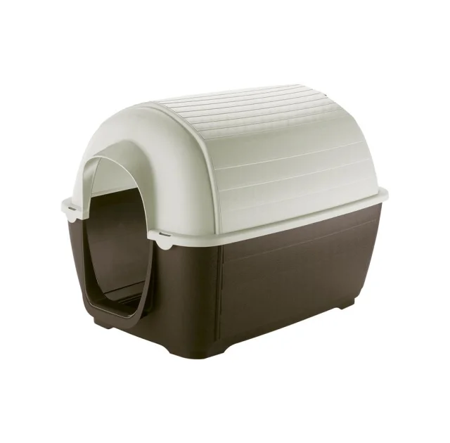 Пластикова будка Ferplast Kenny Mini Plastic Kennel для собак у формі голку, 40x66x40 см