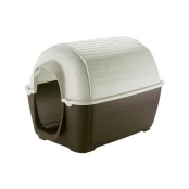 Пластиковая будка Ferplast Kenny 01 Plastic Kennel для собак в форме иглу, 50x78x50 см