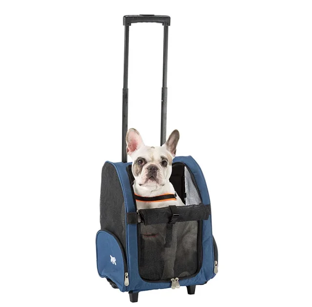 Тележка Ferplast Trolley Small для перевозки мелких кошек и собак, 32×28×51 см