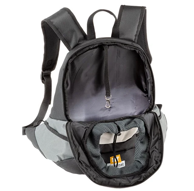Рюкзак-переноска Ferplast Kangoo Small Grey Backpack для дрібних собак, сіра, 37×16×36.5 см
