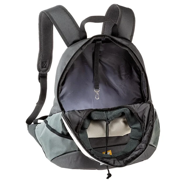 Рюкзак-переноска Ferplast Kangoo Large Grey Backpack для дрібних собак, сіра, 41.5×20×43 см