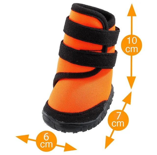 Защитная обувь Ferplast Trekking Shoes для собак, размер S, оранжевая, 6×7×10 см