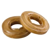 Жевательные косточки Ferplast GoodBite Fun 4393 Ring Natural 165g для собак из сыромятной кожи