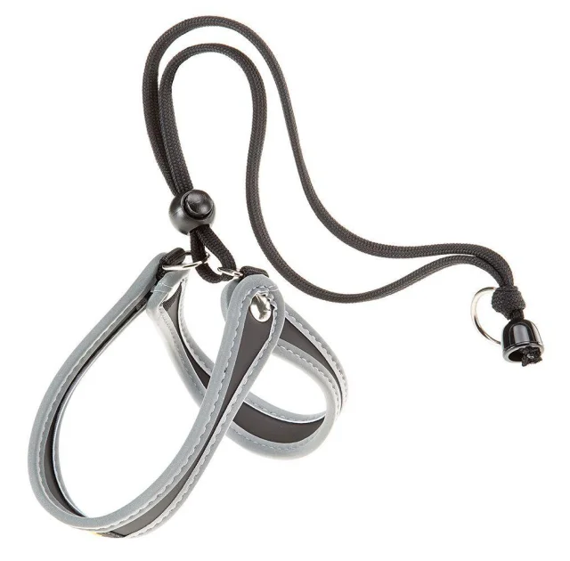 Ferplast Agila 1 Harness Black эргономичная шлейка для собак с эластичным шнуром, 26x38 см