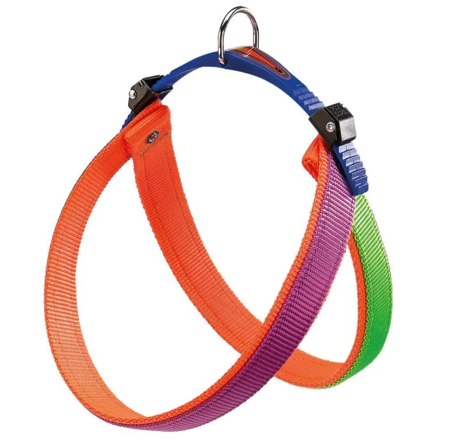 Ferplast Agila Colors 3 Purple-Orange шлейка из нейлона, для собак, 42x50 см