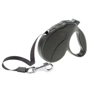 Поводок-рулетка для собак до 50 кг Ferplast Amigo Easy L Tape Nero c стрічкою, чорний, 5 м