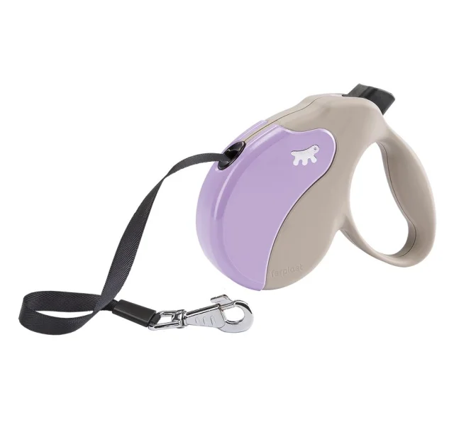 Поводок-рулетка Ferplast Amigo L Cord Beige-Purple Lead для собак cо шнуром, 16x3,8x15 см