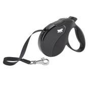 Поводок-рулетка Ferplast Amigo L Cord Black Lead для собак cо шнуром, 16x3,8x15 см