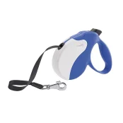 Поводок-рулетка Ferplast Amigo M Tape Blue-White для собак c стрічкою, біло-синій, 15x3,6x14 см