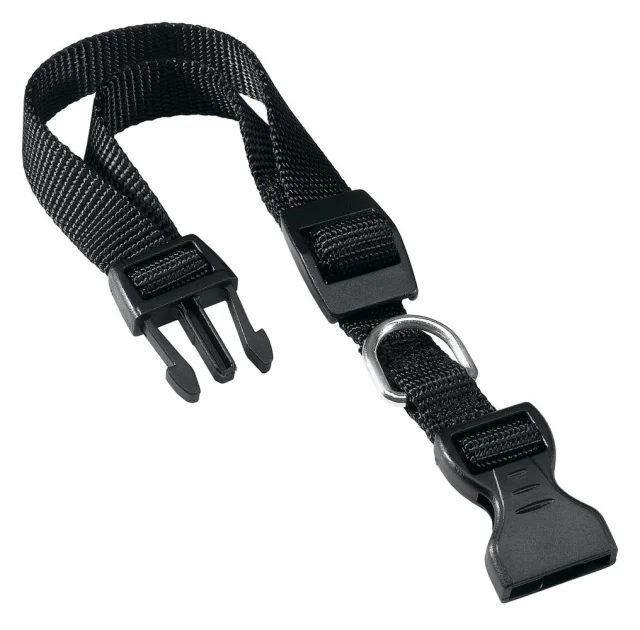 Нейлоновий нашийник Ferplast Club C25 / 70 Colours Black для собак, чорний, 45x70 см