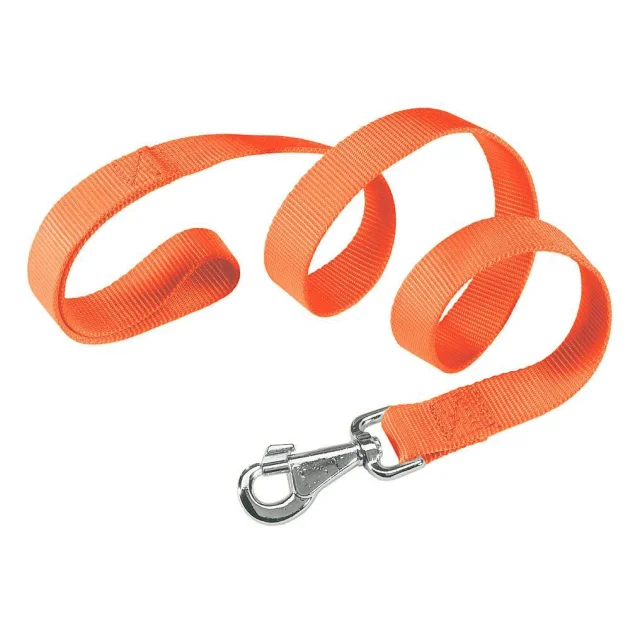 Нейлоновий поводок Ferplast Club G10 / 110 Orange для собак, помаранчевий, 10 мм, 110 см