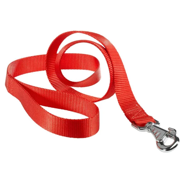 Нейлоновий поводок Ferplast Club G15 / 120 Red для собак, червоний, 15 мм, 120 см