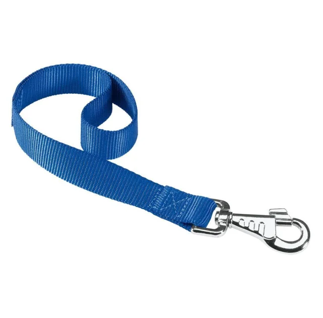 Нейлоновий поводок Ferplast Club GM25 / 45 Blue для собак, синій, 25 мм, 45 см