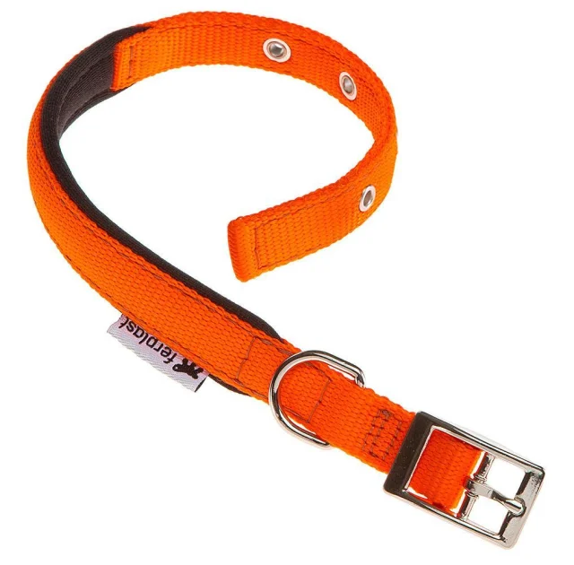 Нейлоновий нашийник Ferplast Daytona C25 / 53 Orange для собак, помаранчевий, A: 45x53 см, B: 25 мм