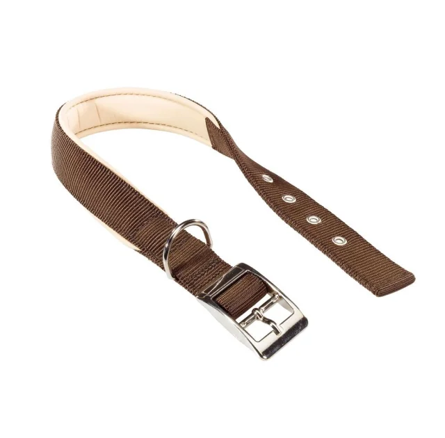 Нейлоновий нашийник Ferplast Daytona C25 / 53 Brown для собак, коричневий, A: 45x53 см, B: 25 мм
