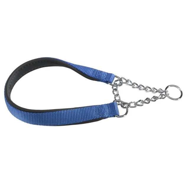 Нейлоновий нашийник з металевим ланцюжком Ferplast Daytona CSS25 / 60 Blue для собак, A: 60 см, B: 25 см