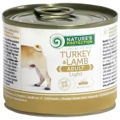 Консерва Natures Protection Adult Light Turkey & Lamb для дорослих собак, 200 г