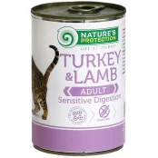 Консерва Natures Protection Sensitive Digestion Turkey&Lamb для кошек, 400 г