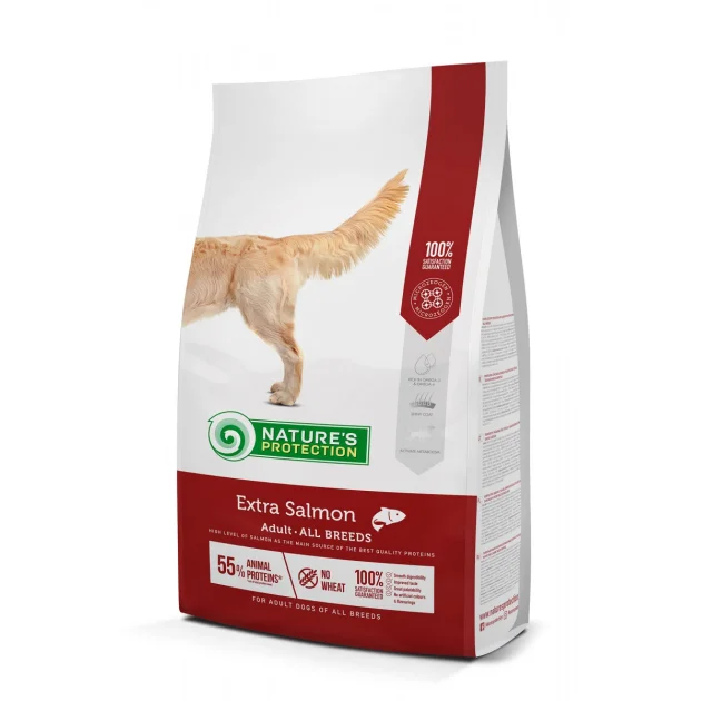 Сухий корм Natures Protection Extra Salmon Adult All Breeds для дорослих собак, 2 кг