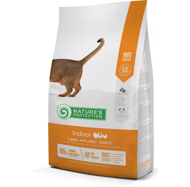 Сухой корм Natures Protection Indoor для кошек живущих в помещении, 7 кг