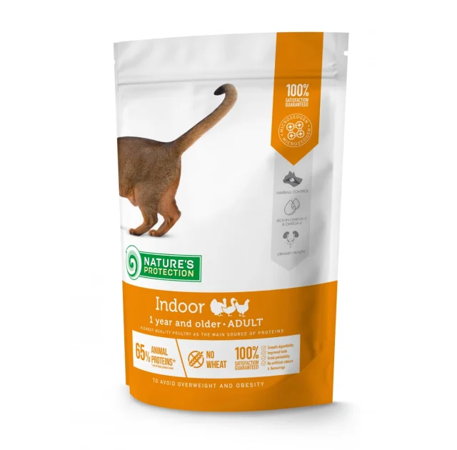 Сухой корм Natures Protection Indoor для кошек живущих в помещении, 400 г