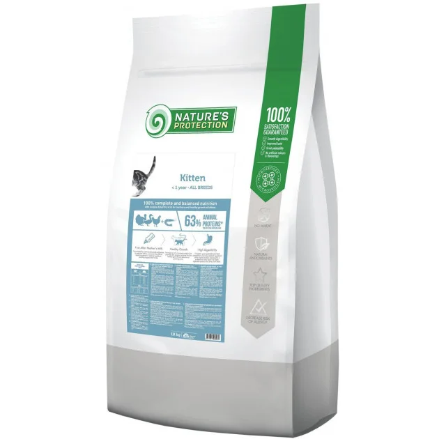 Сухой корм Natures Protection Kitten для котят, 18 кг
