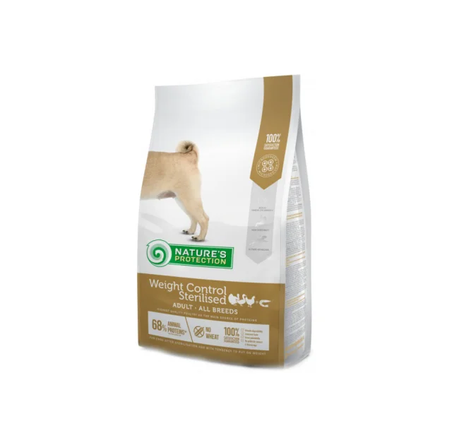Сухой корм Nature's Protection Weight Control Sterilised Adult all breeds, для стерилизованных собак, 12 кг