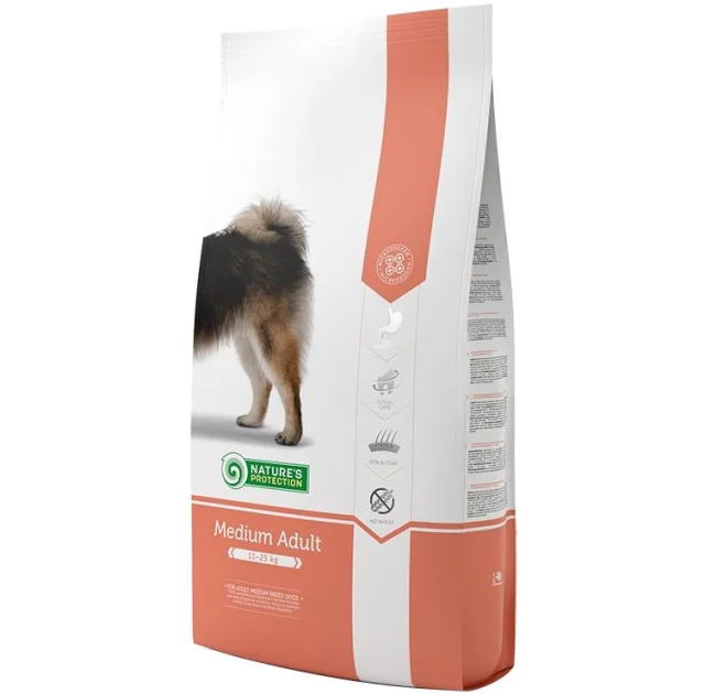 Сухий корм Natures Protection Medium Adult для собак середніх порід, 18 кг