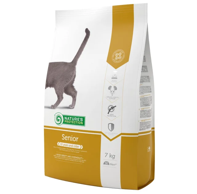 Сухой корм Natures Protection Senior для зрелых кошек, 7 кг