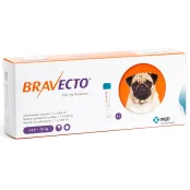 Капли Bravecto Spot On от блох и клещей для собак средних пород весом от 4,5 до 10 кг, 1 пипетка, 250 мл