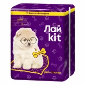 Гігієнічні пелюшки Лайkit для тварин, 10 шт, фіолетові, 60х60 см