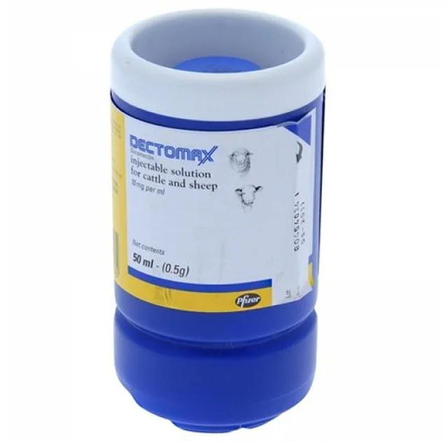 Раствор для инъекций Zoetis Дектомакс для лечения нематодозов для КРС, МРС, 50 мл