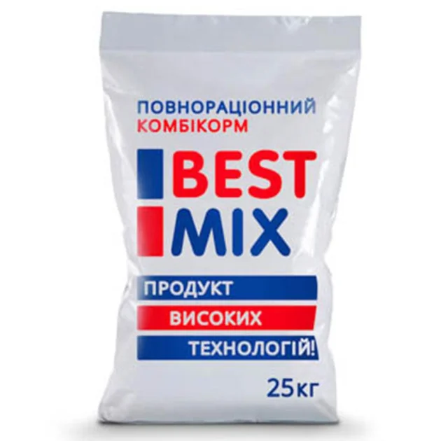 Комбікорм Best Mix для несучки з 20 до 40 тижня (Продуктивність), 25 кг