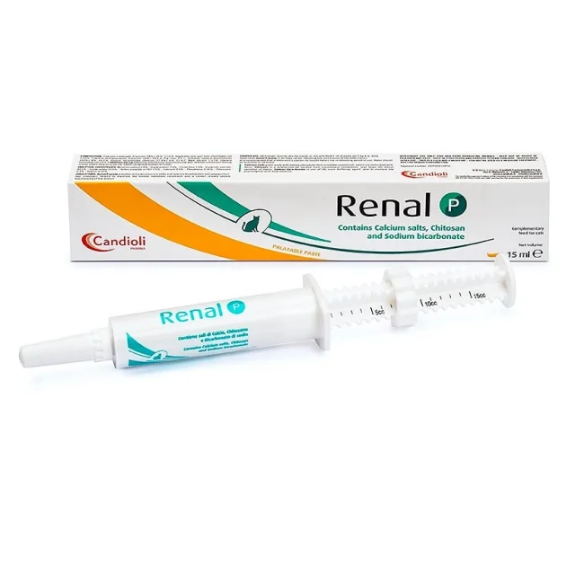 Паста Candioli Renal P при нирковій недостатності для котів і собак, 15 мл