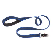 Поводок для собак без ручки Ferplast Daytona Gummy Matic G20 / 120 Blue з прогумованого нейлону, 20 мм 120 см