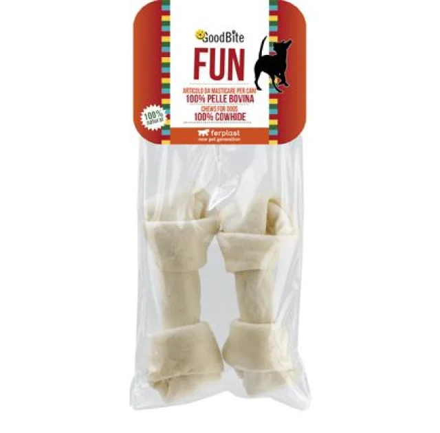 Жевательные косточки Ferplast GoodBite Fun 4638 Bone 115g для собак из сыромятной кожи