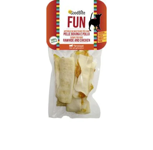 Жевательные косточки Ferplast GoodBite Fun 4911 Chips 60g для собак из сыромятной кожи