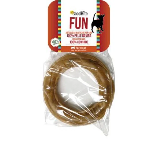 Жувальні кісточки Ferplast GoodBite Fun 4386 Ring Natural 50g для собак з сириці