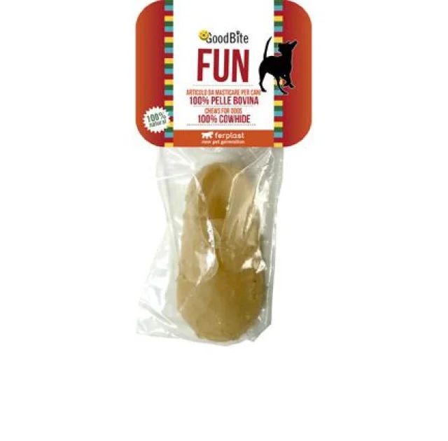 Жувальні ласощі Ferplast GoodBite Fun 4409 Shoues Natural 10g для собак, у формі черевика, 7.5×4×2.6 см