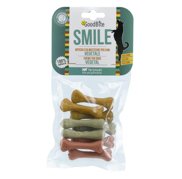 Жевательные косточки Ferplast GoodBite Smile 4521 10g для собак на растительной основе, 6,5x2x1,5 см